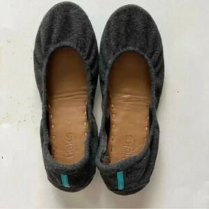 Tieks by Gavrieli Womens Vegan Wool Greystone Grey Slip On Ballet Flats …